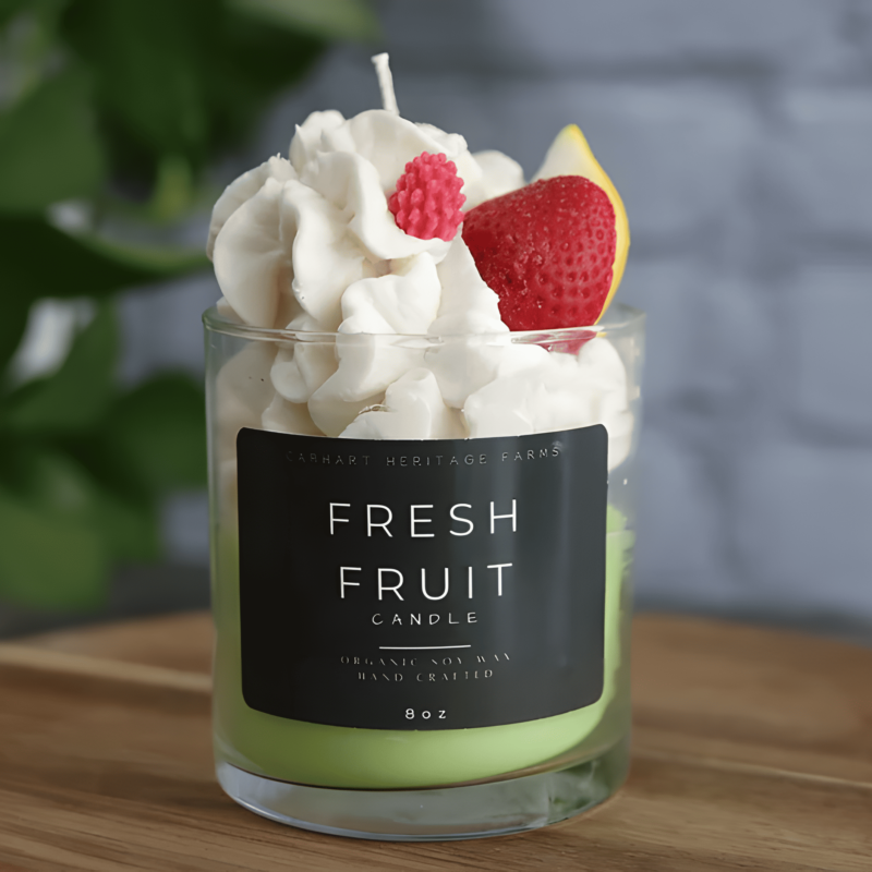 fresh fruit candle