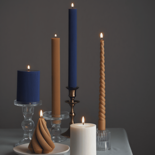 multicolor scented candles