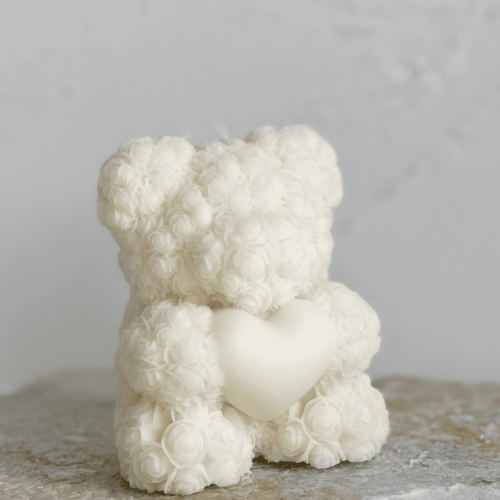 teddy bear-shaped candles