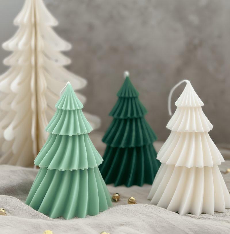 handmade Christmas candle