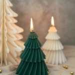 winter decor candle