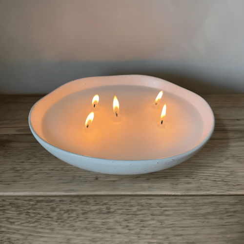 ceramic bowl candle