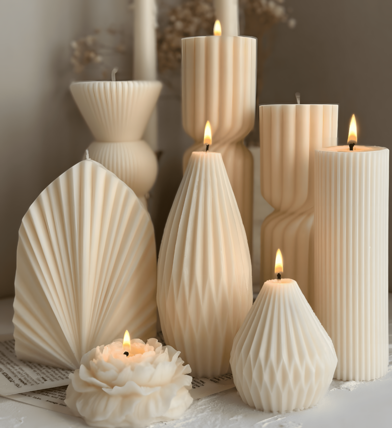 modern art candle