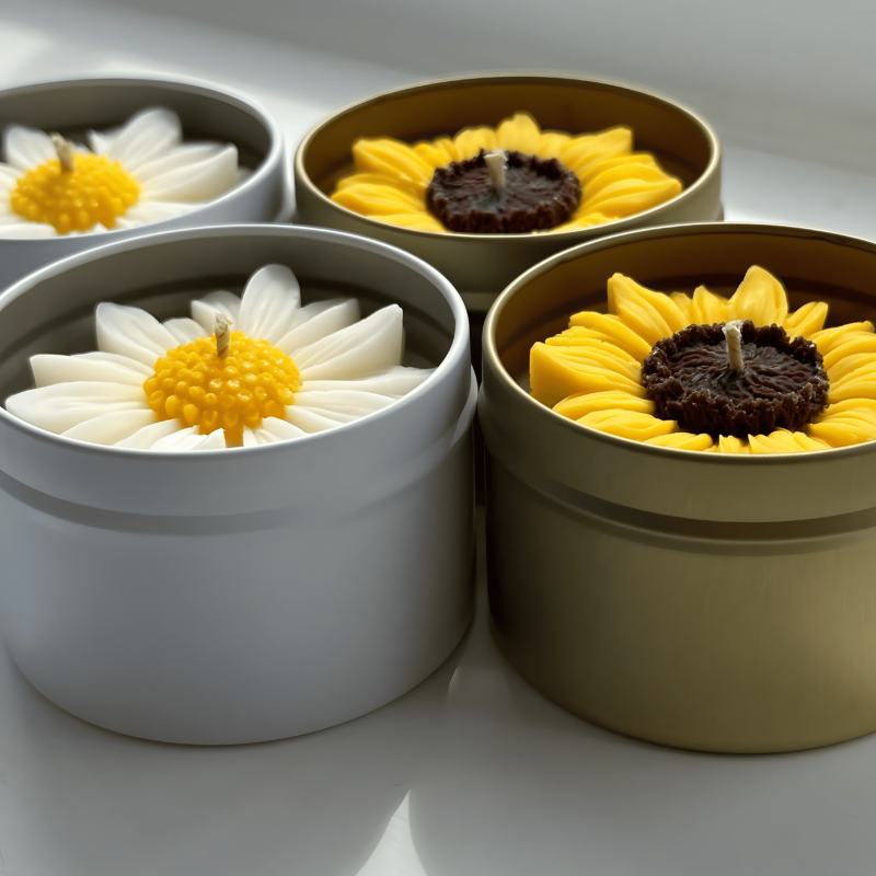sunflower candle