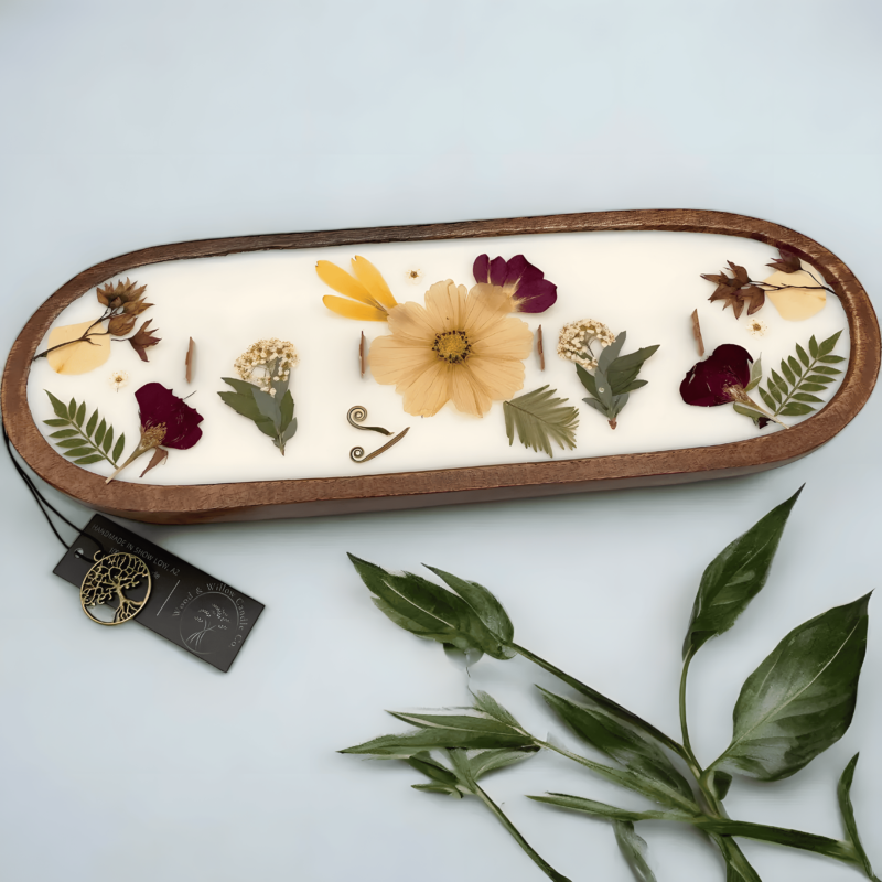 Natural Floral Scented Candle