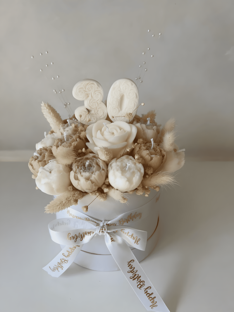 birthday gift box candles