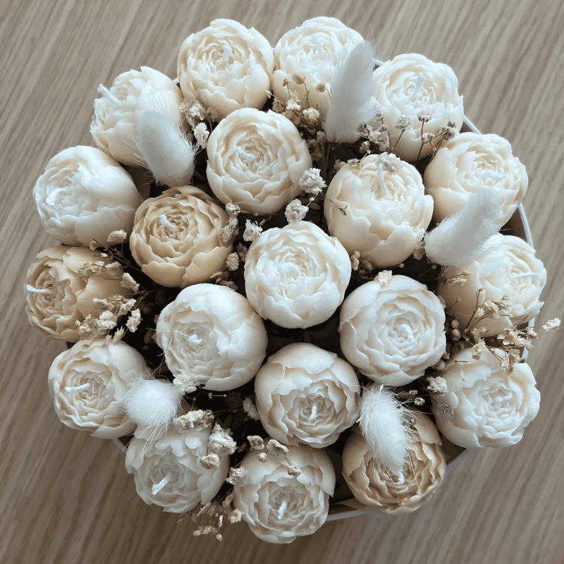 bouquet candle gift box