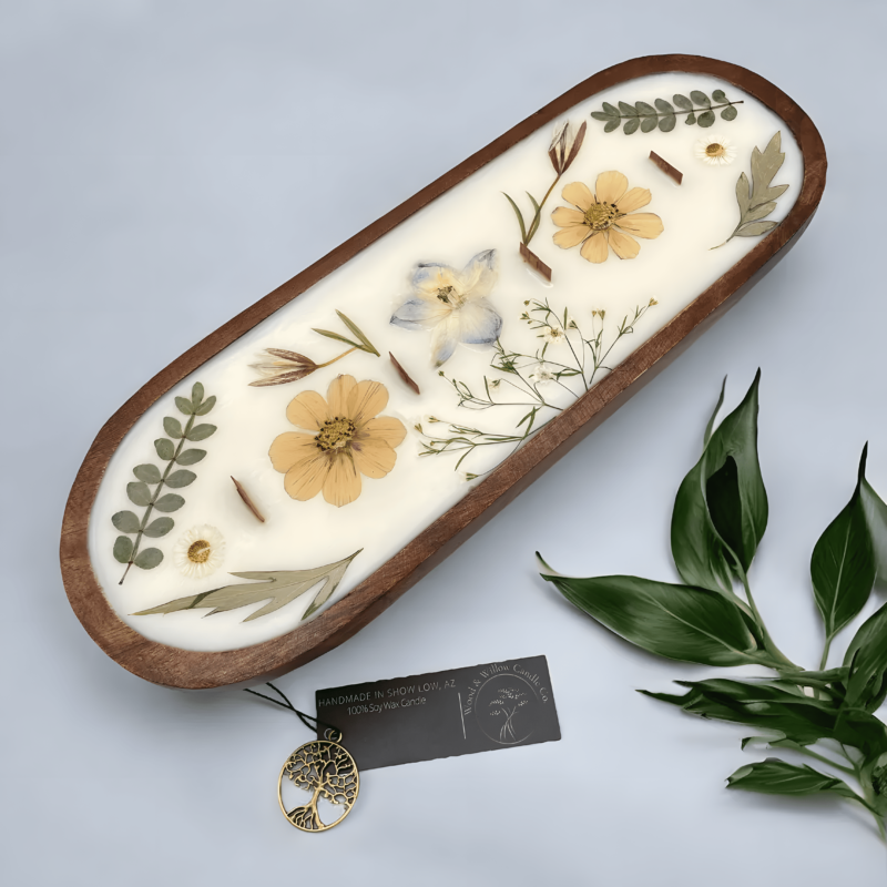 Dried Flower Candles