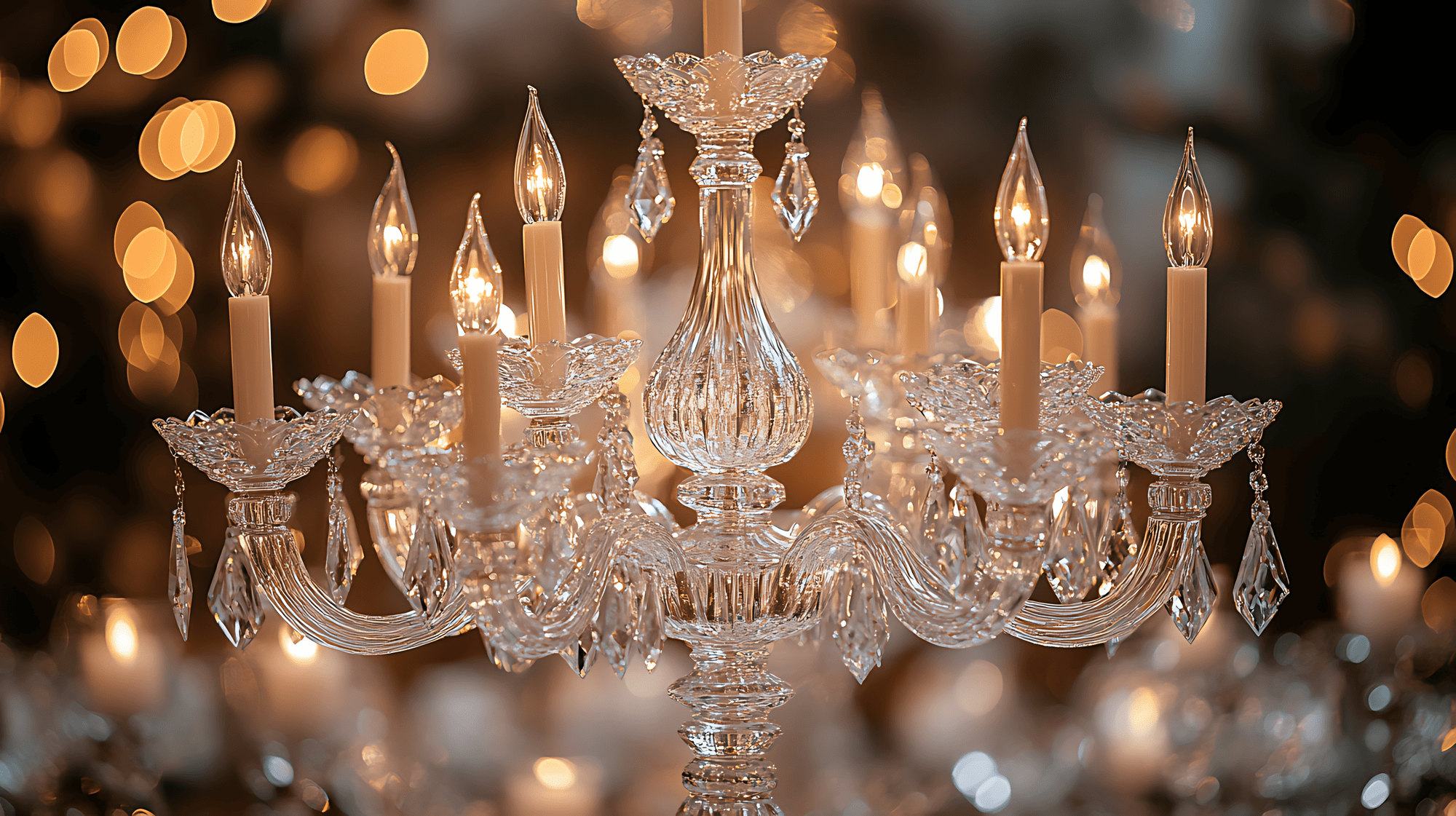 Arm Glass Candle Taper