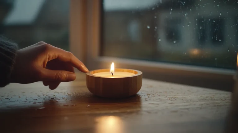 Scandinavian-style candle holder