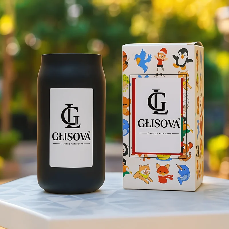 Luxury scented candle 'Study Nocturne' in a clear glass jar.