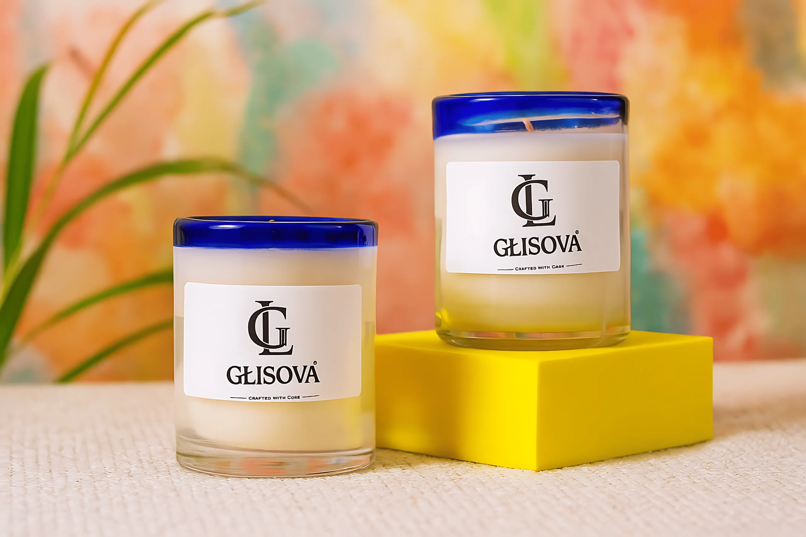 Non-toxic vegan candle with notes of oolong tea and leather